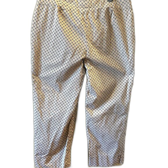 Talbots Print Cropped/Capri Pants - Size 10 - Picture 2 of 5